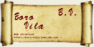 Boro Vila vizit kartica